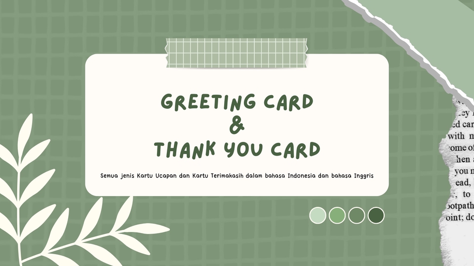 Jasa Buat Kartu Ucapan dan Video Ucapan - Jasa Costum Greeting/Thank You Card