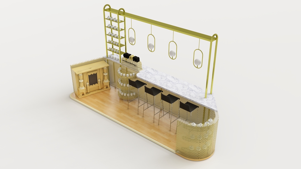 ออกแบบร้านกาแฟ 3d รับทำภาพ 3d perspective โมเดลร้านกาแฟ 3 มิติ