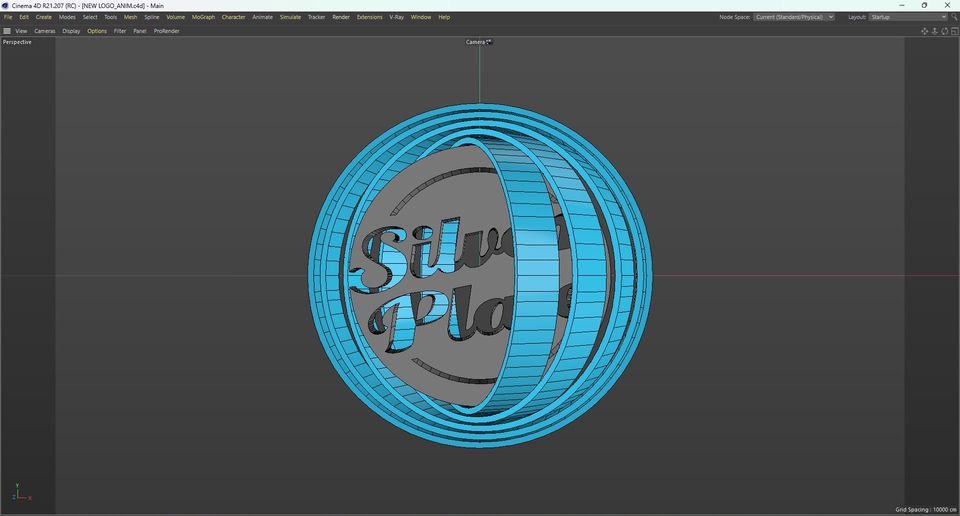 Jasa pembuatan video animasi 3D dengan desain logo "Silver Play" yang menarik.