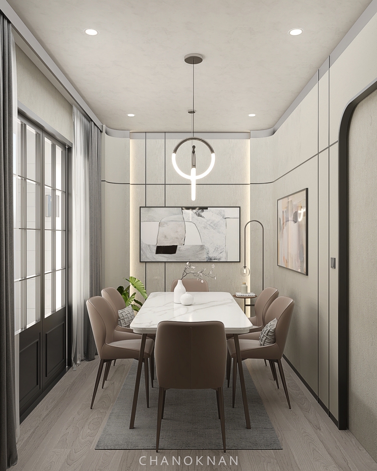 3D Perspective - รับออกแบบภายในบ้าน คอนโด ขึ้น 3D Model เสมือนจริง - 5
