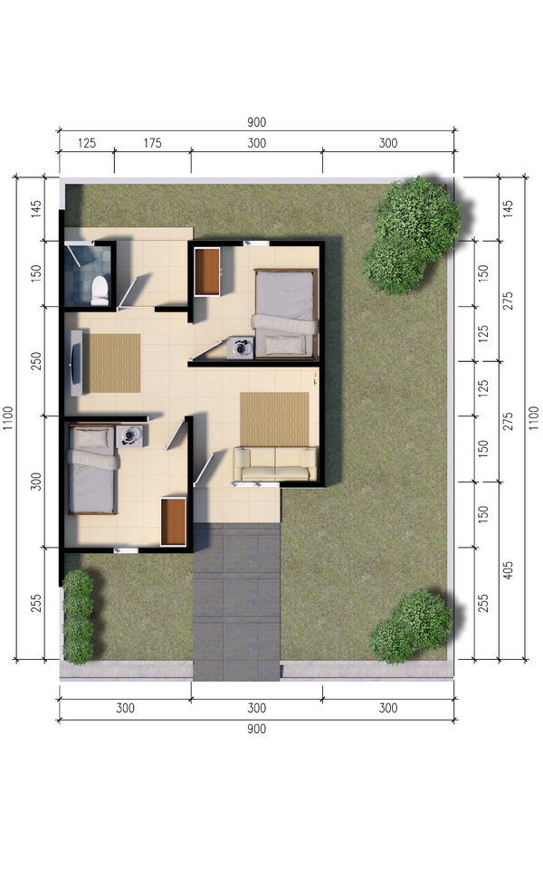 3D & Perspektif - Desain dan Renovasi Hunian Arsitektur - 6