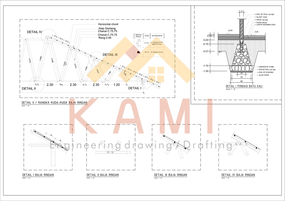 CAD Drawing - CAD Drawing/Gambar Kerja AutoCAD Arsitektur, Struktur, Mekanikal Elektrikal - 13