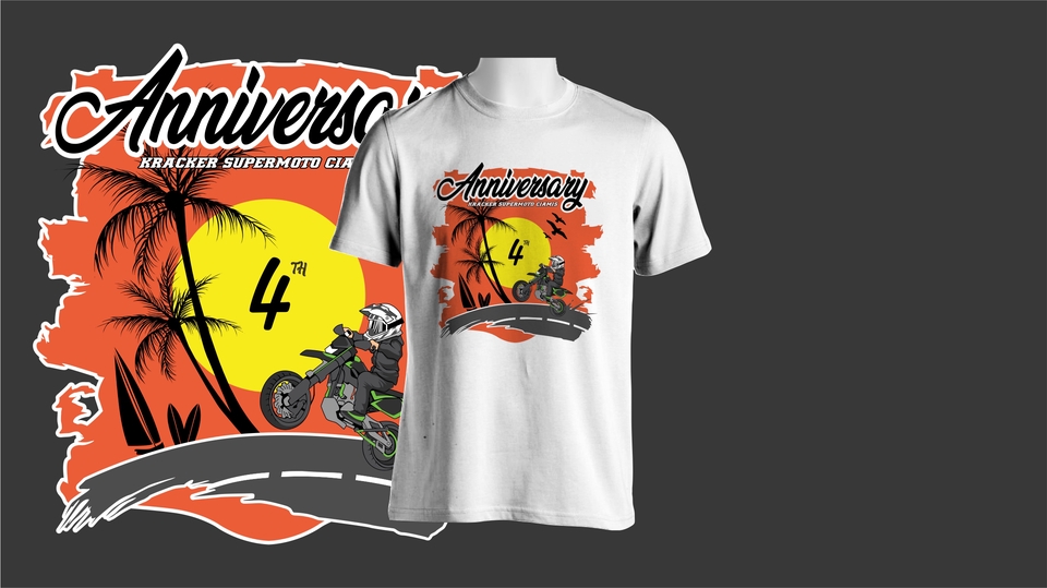 25 Trend Terbaru Desain Kaos  Anniversary  Simple 