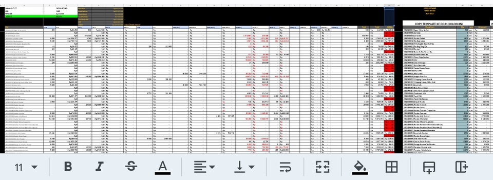 Entri Data - Pengolahan data Excel,spreed sheet ,export csv ke Excel. - 4