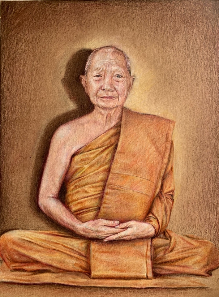 วาดภาพเหมือน Portrait - วาดภาพเหมือน สีไม้บนกระดาษ จัดส่งฟรี - 6