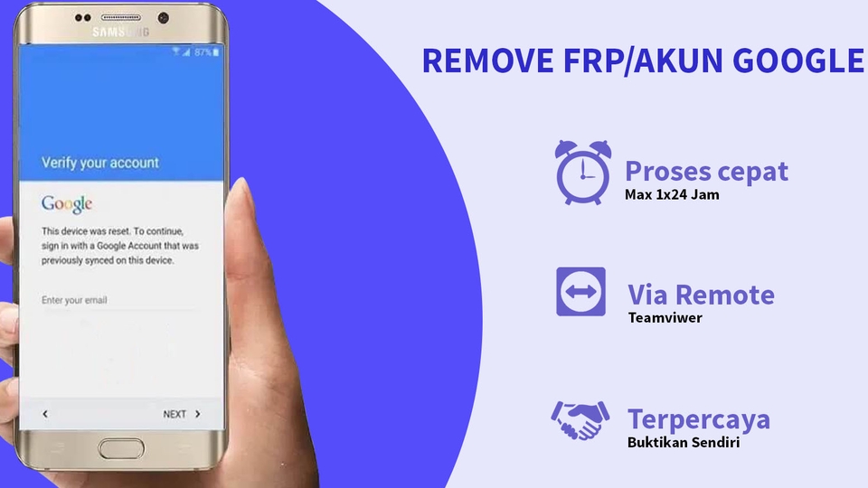 REMOVE AKUN GOOGLE/FRP ANDROID SAMSUNG VIA REMOT