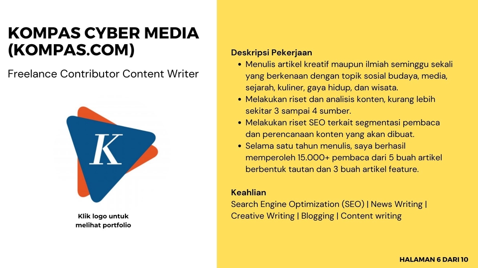 Penulisan Konten - Jasa Penulisan Artikel SEO dan Copywriting untuk Korporasi, Media, dan UMKM  - 5