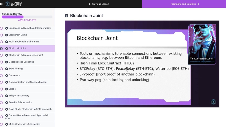 Belajar dan Kursus Komputer Online - Modul Pembelajaran Smart Contract Development, Smart contract security, Blockchain Interoperability