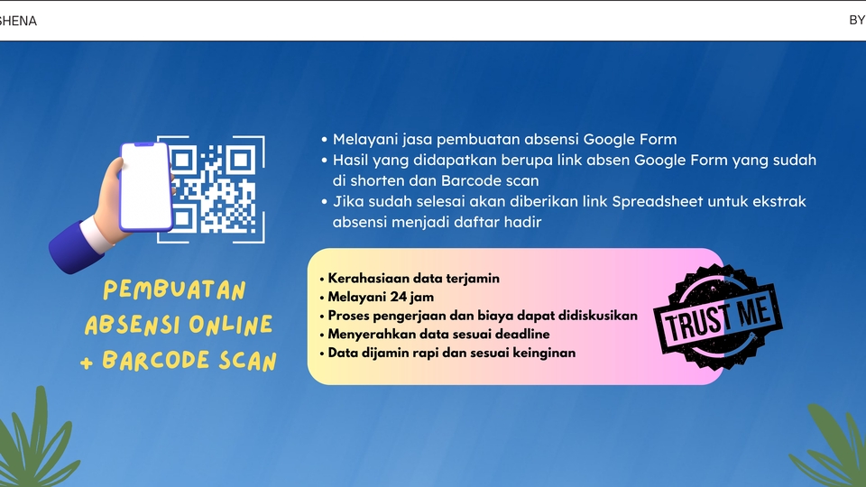 Entri Data - Pembuatan Absensi G-Form dengan Barcode Scan - 1