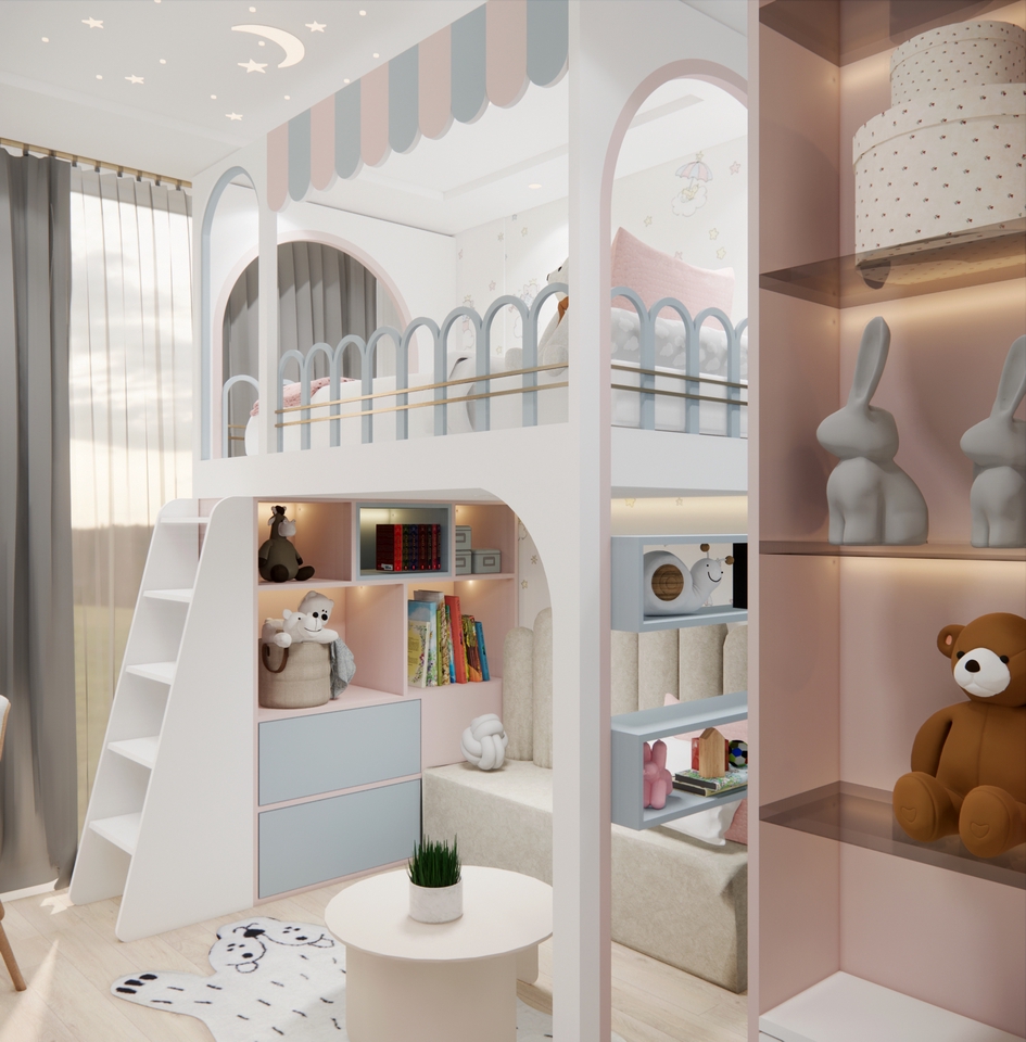 3D & Perspektif - Desain Interior 3D Render Rumah Tinggal/Cafe/Coffee Shop/Kantor - 10