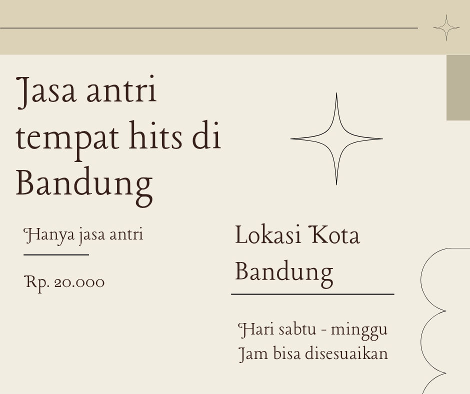 Jasa Lainnya - Jasa antri tempat viral di bandung - 3