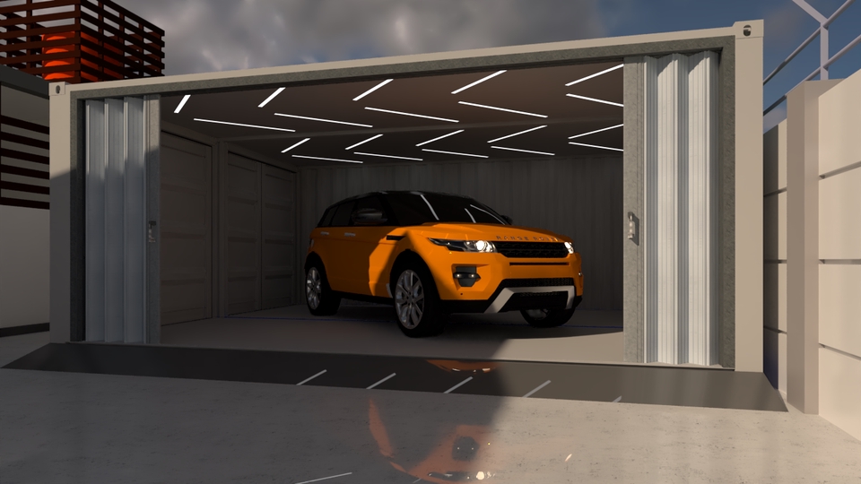 3D & Perspektif - Desain container,booth container,booth franchise, rangka container custom. - 11
