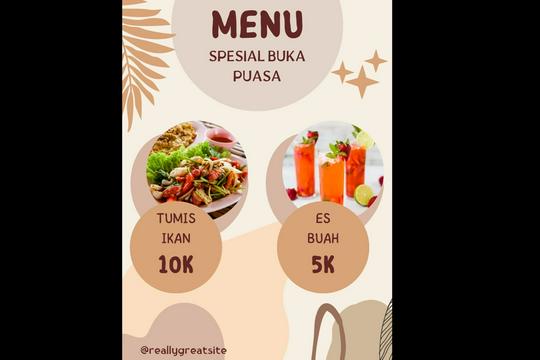 Desain Menu Makanan Minuman