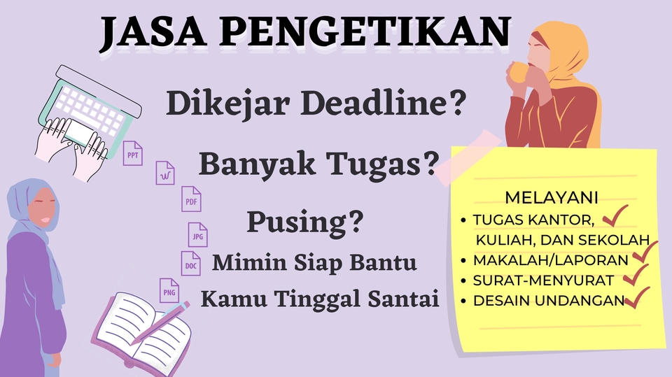 Jasa Pengetikan Aman, Kreatif, dan Rapi