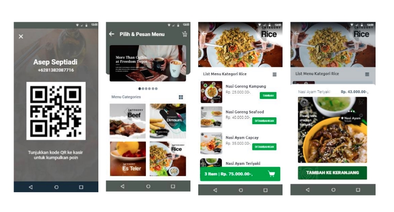 Aplikasi Ponsel - Program Aplikasi Cafe untuk Pemesanan Menu dengan QR Scan - 2