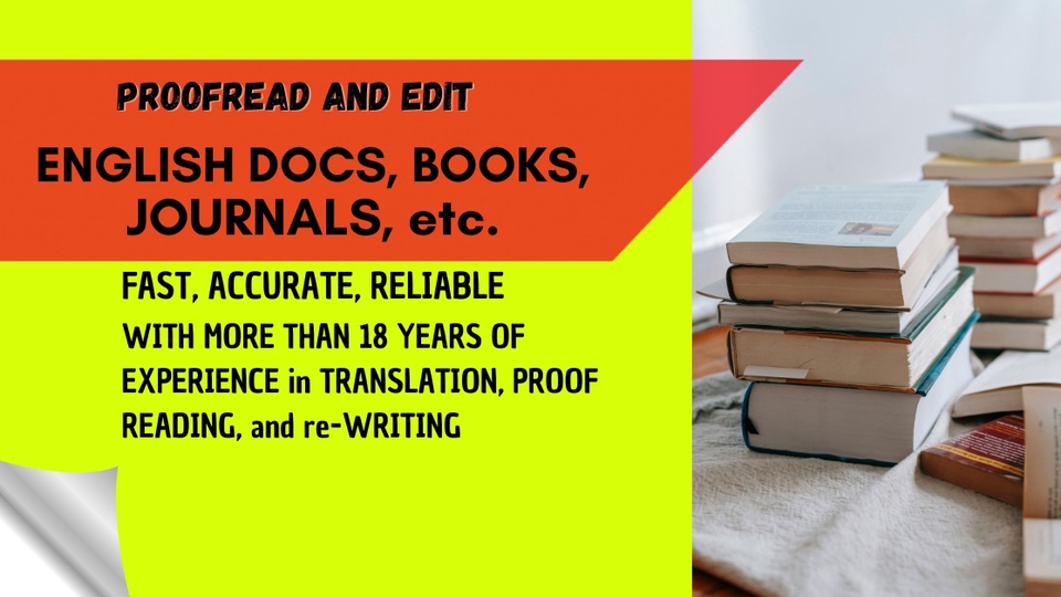 Proofreading - Accurate and professional Proofreading for any documents (English and Bahasa Indonesia) - 1