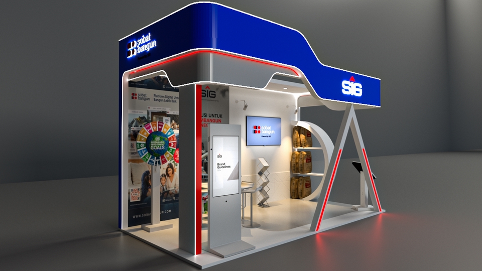 3D & Perspektif - DESAIN STAND PAMERAN 1 HARI SELESAI (NEGO) HARGA MULAI 50K  - 7