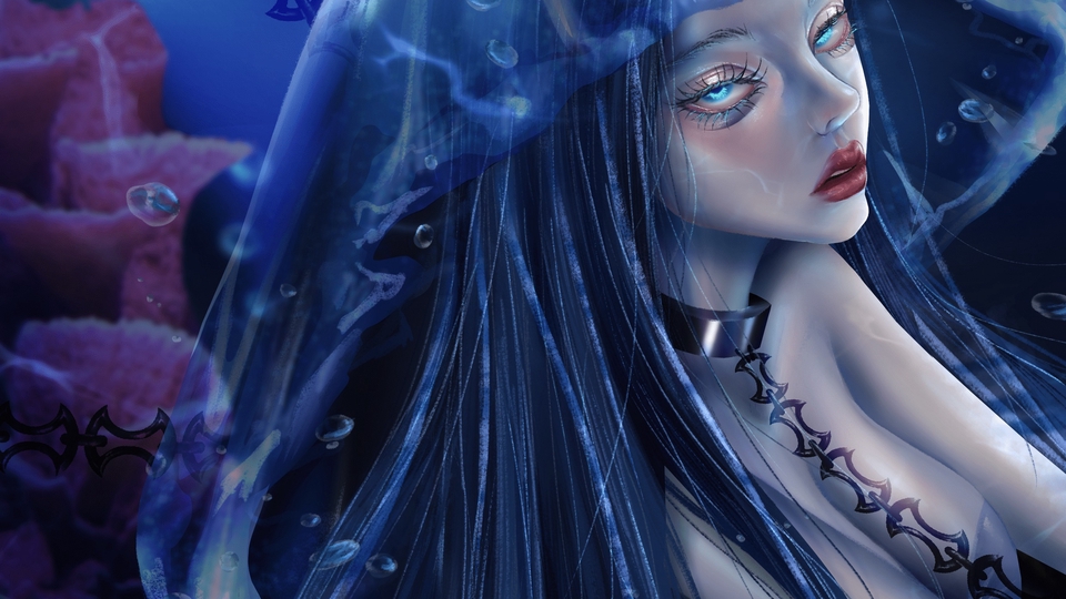 รับวาดรูปอนิเมะหญิงสวย สไตล์แฟนตาซี วาดการ์ตูนอนิเมะ วาดรูปการ์ตูน