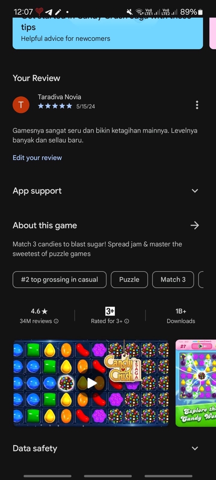 Memberi Review - Review Google App Play Store - 2