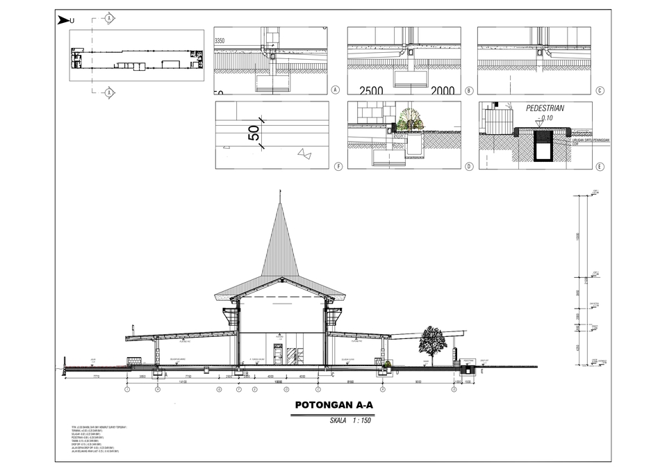 CAD Drawing - Gambar Kerja CAD (Bangunan Tinggi, Rumah Tinggal, Terminal, Rumah Sakit, Gudang, dsb)  - 8