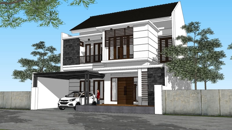 3D & Perspektif - membuat 3d dengan sketchup, dalam 1 hari - 1