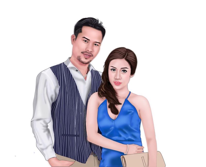 วาดภาพเหมือน Portrait - วาดภาพเหมือนเรียบง่าย - 4