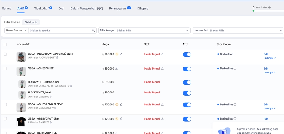 Update Produk Toko Online - JASA UPLOAD DAN UPDATE TOKO DI E-COMMERCE - 3