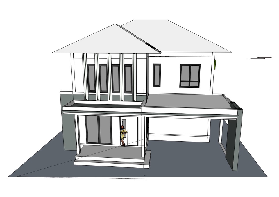 เขียนแบบวิศวกรรมและออกแบบโครงสร้าง - รับออกแบบโครงสร้าง อาคารที่พักอาศัย (บ้าน, ตึกแถว, ฯลฯ) - 3