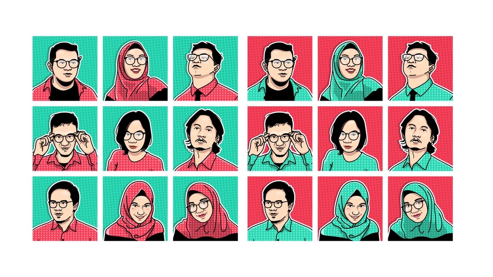 Gambar dan Ilustrasi - ILUSTRASI VECTOR STIKER PROFIL PICTURE - 5