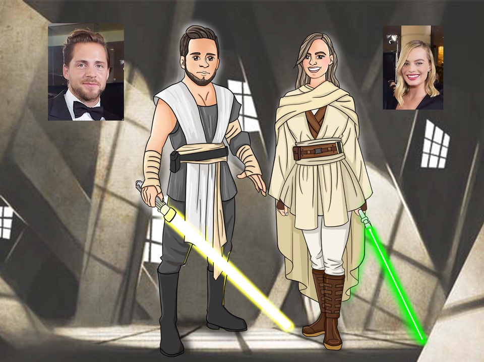 Gambar Potret - POTRAIT CARTOON/CUSTOM ILUSTRASI (Style Star Wars, Tim Burton, The Simpson, Dragon Ball) - 3