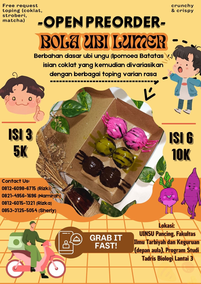 Jasa Pengetikan Online - Bola Ubi Lumer - Menu Varian Rasa Untuk  Pengetikan Skripsi, Makalah, dan Proposal