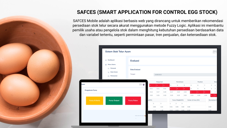 Jasa Pembuatan Website Ecommerce untuk Mengelola Stok Telur Ayam dengan Metode Fuzzy Logic