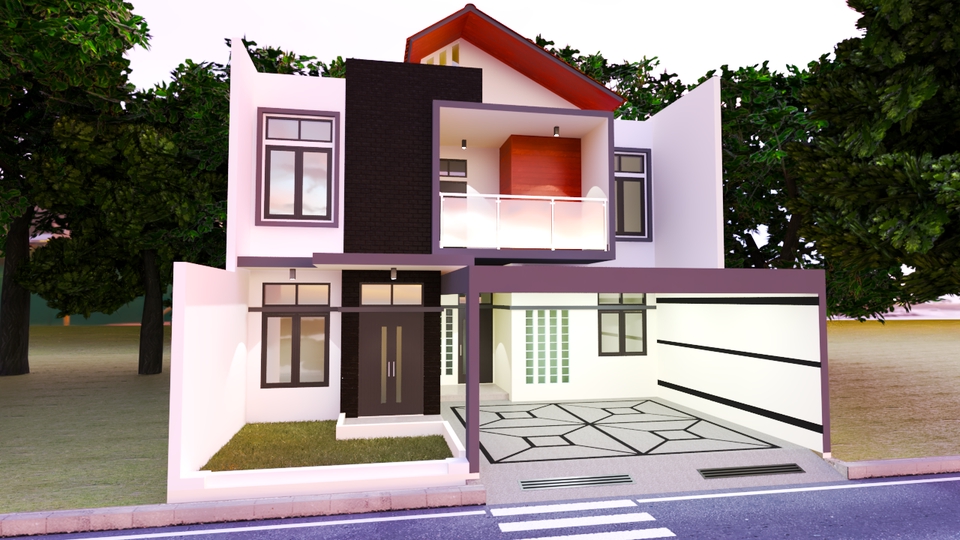 3D & Perspektif - Desain Rumah 2D dan 3D KILAT 1 Hari - 4