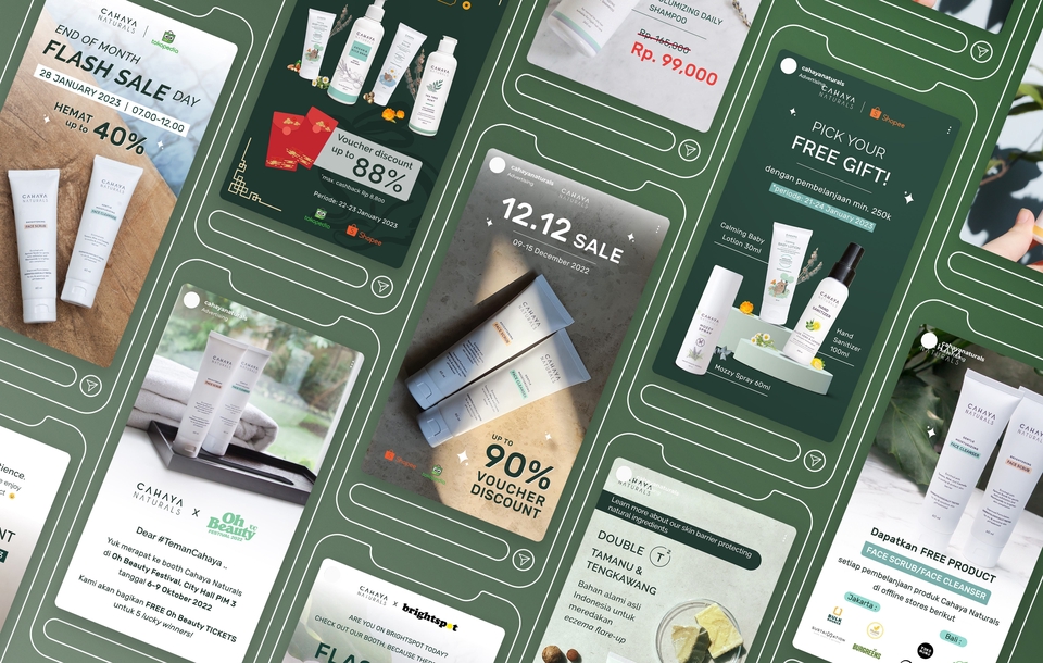 Jasa Desain Banner Instagram, Promosi Produk Skincare dan Kecantikan
