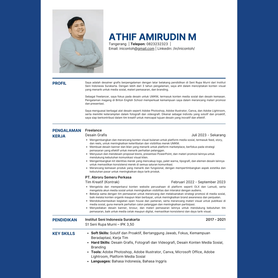 Portfolio & Resume - 3 Jam Selesai - Jasa Pembuatan dan Optimalisasi Curriculum Vitae ATS Friendly (Bonus Cover Letter) - 10