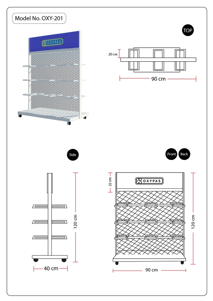 ทำโมเดล 3D - โมเดลชั้นวางสินค้า - 18