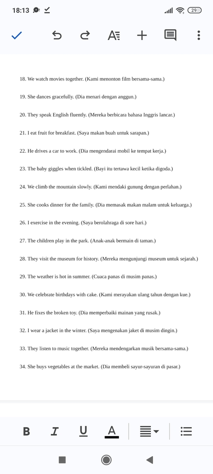 Jasa penerjemah bahasa Indonesia ke Inggris dan Inggris ke Indonesia - Contoh frasa penerjemahan.