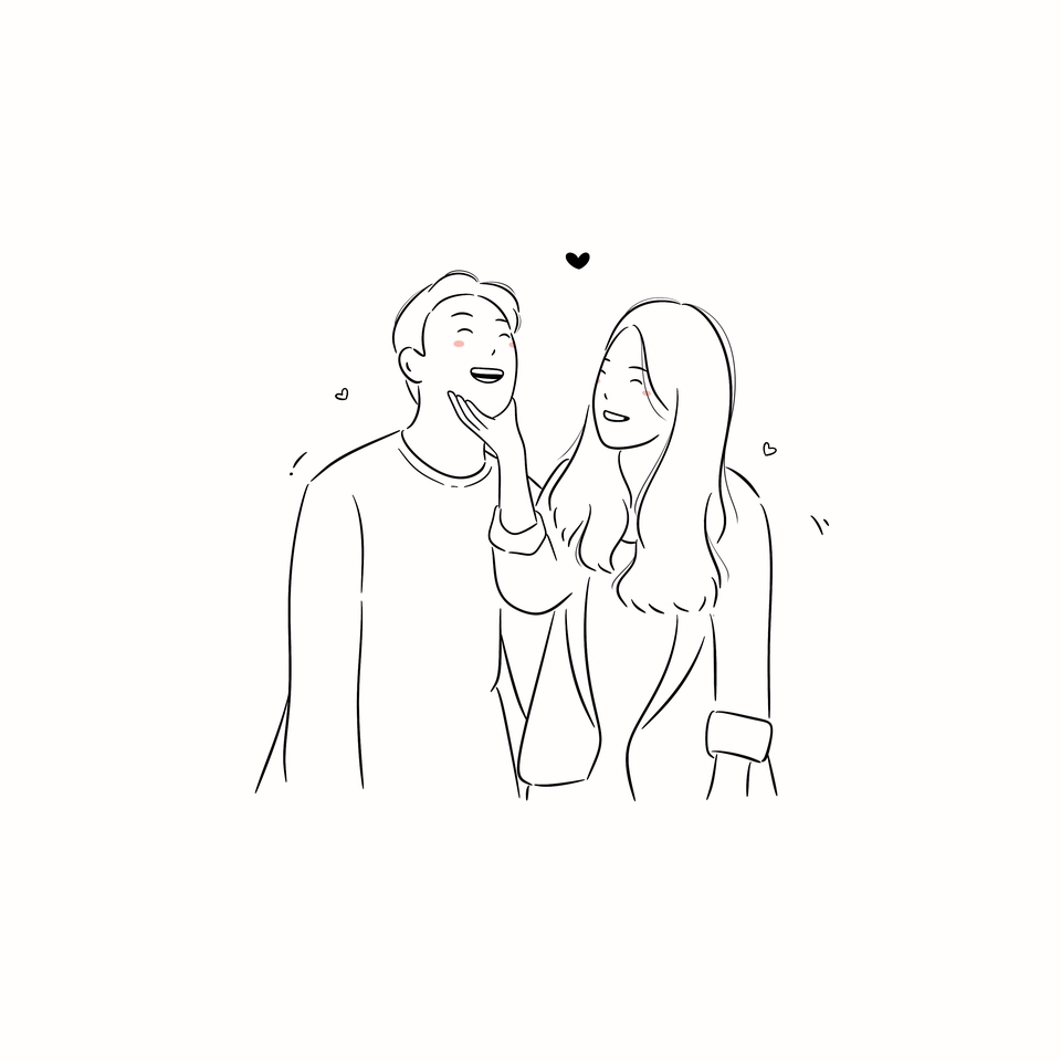วาดภาพเหมือน Portrait - รับวาดภาพมินิมอล สไตล์ลายเส้น - 15