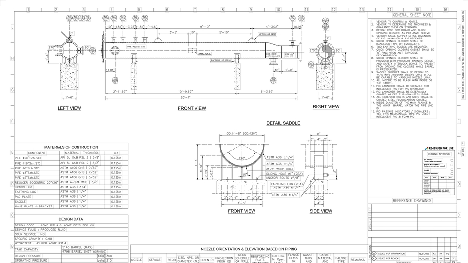 CAD Drawing - DED [Detail Engineering Design] Storage Tank API 650 - 2