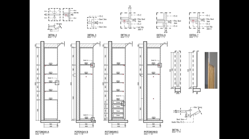 Desain Furniture - Gambar Kerja (Architecture Detail Furniture Interior) - 9