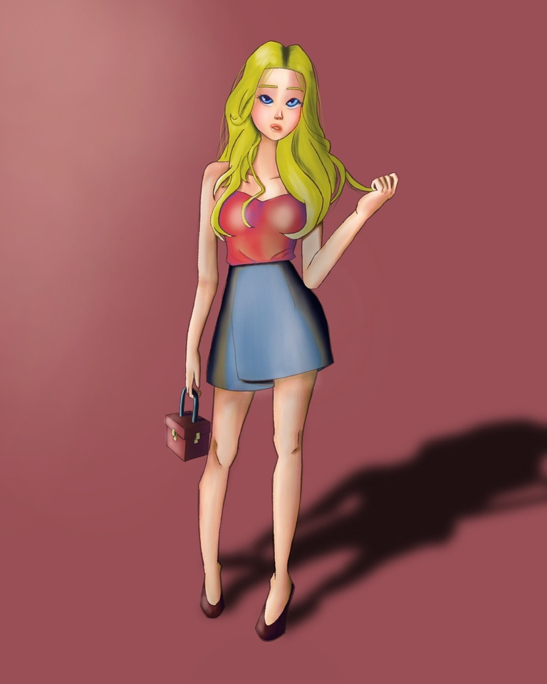 วาดภาพการ์ตูน - วาด Portrait การ์ตูน (Digital Painting) แนว Stylized - 9