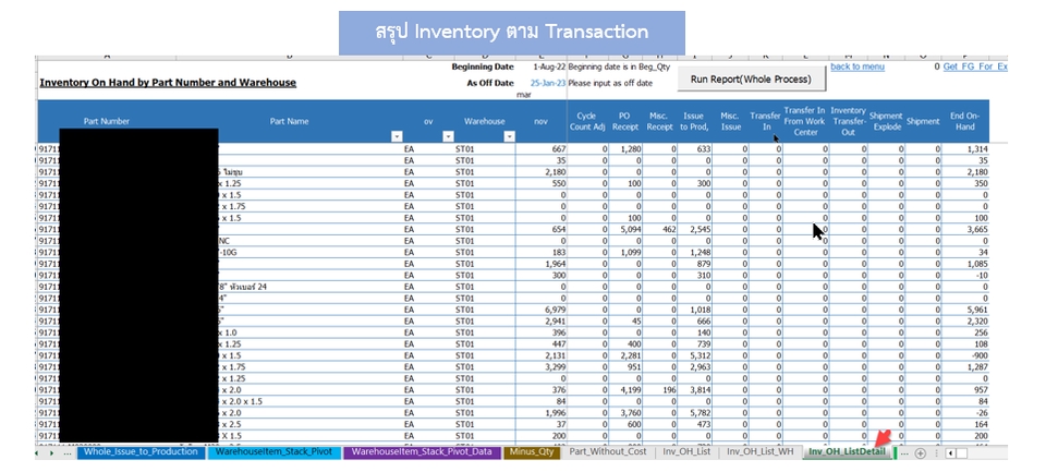 Desktop Application - ทำ App, Reports,วิเคราะห์ข้อมูล ด้วย Excel, Production Planning วางแผนการผลิต, MRP วางแผนวัตถุดิบ, - 28