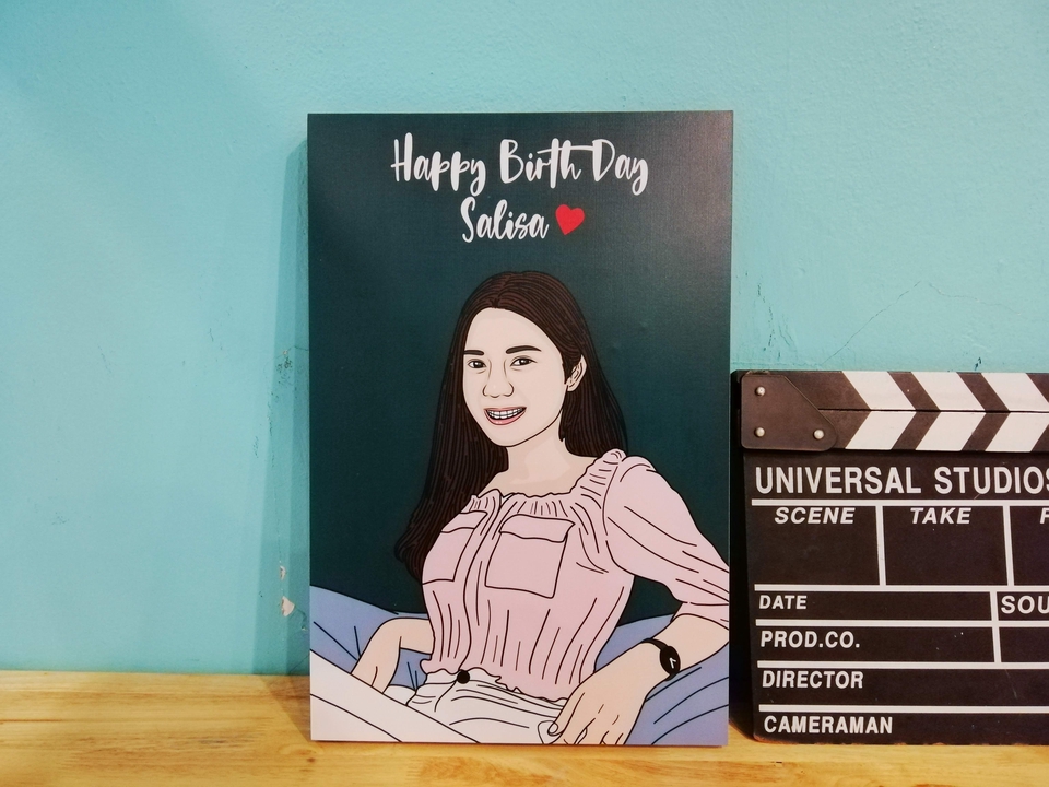 รับวาดภาพเหมือน การ์ตูน สไตล์น่ารัก ของสาวสวย