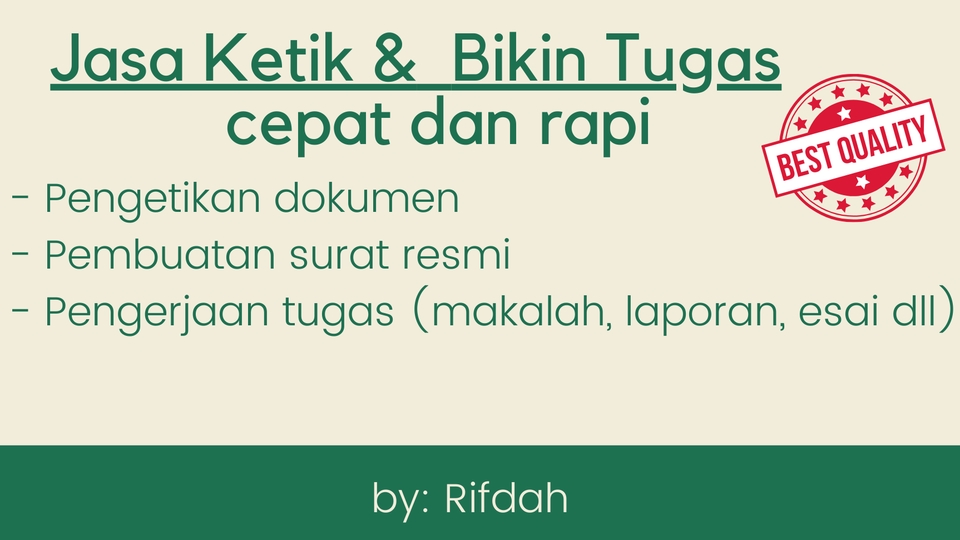 Pengetikan Umum - Jasa Ketik dan Bikin Tugas, Cepat & Rapi - 1