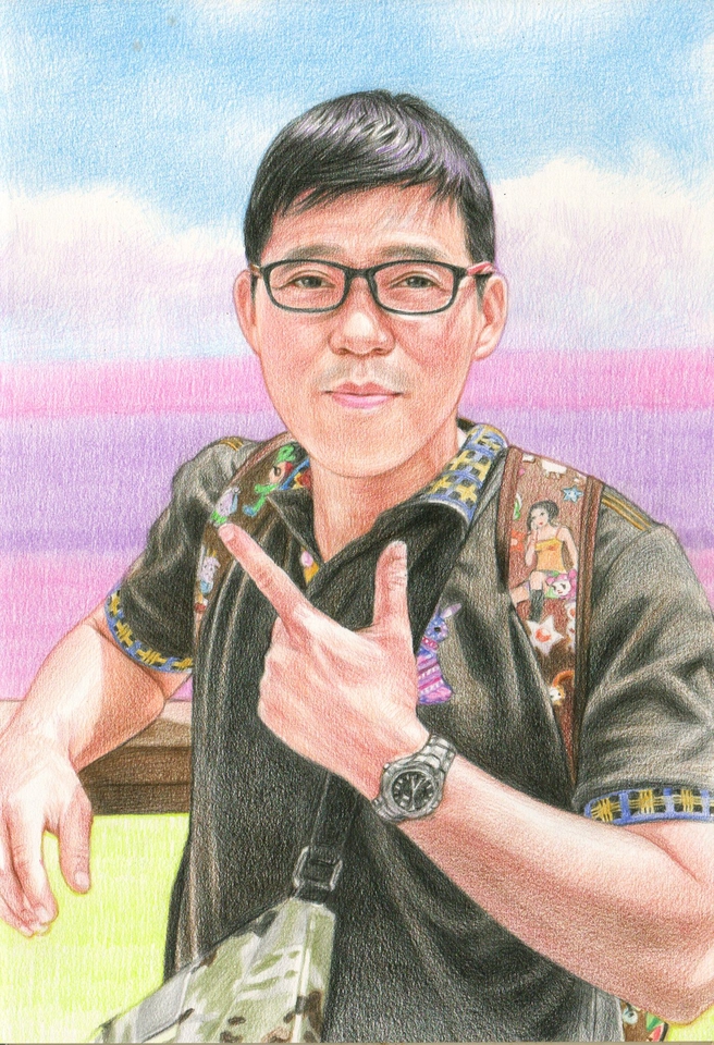 วาดภาพเหมือน Portrait - รับวาดภาพเหมือน งานสีไม้-งานดินสอ ขาว-ดำ - 17