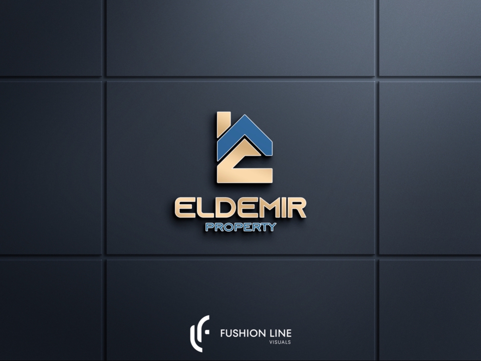 Desain logo profesional untuk perusahaan property dengan nama Eldemir Property.