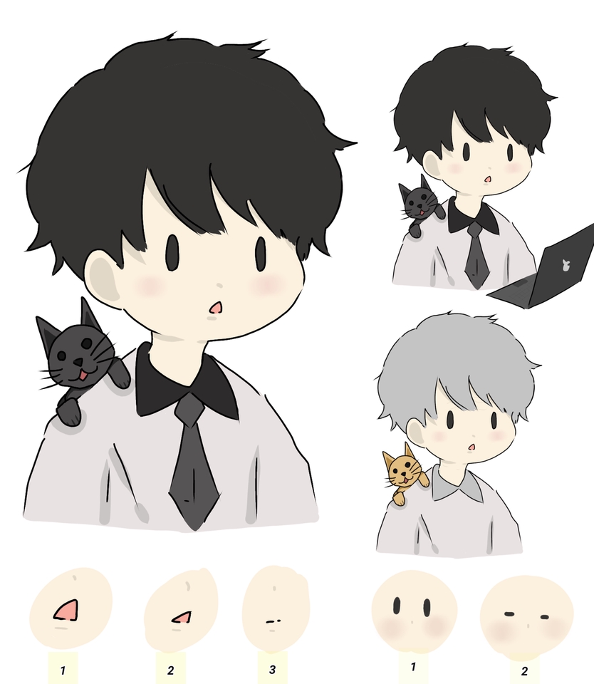 วาดภาพการ์ตูน - Graphic Design วาดรูปการ์ตูน,อนิเมะ,เวคเตอร์,จิบิและงานมินิมอลต่างๆ - 4