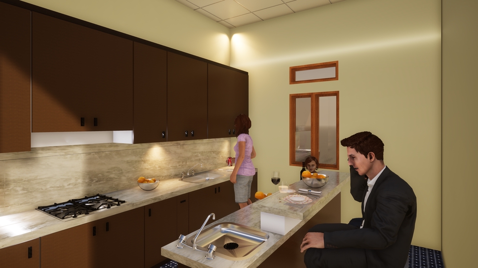 3D & Perspektif - JASA DESAIN INTERIOR RUMAH DAN 3D ANIMASI - 1