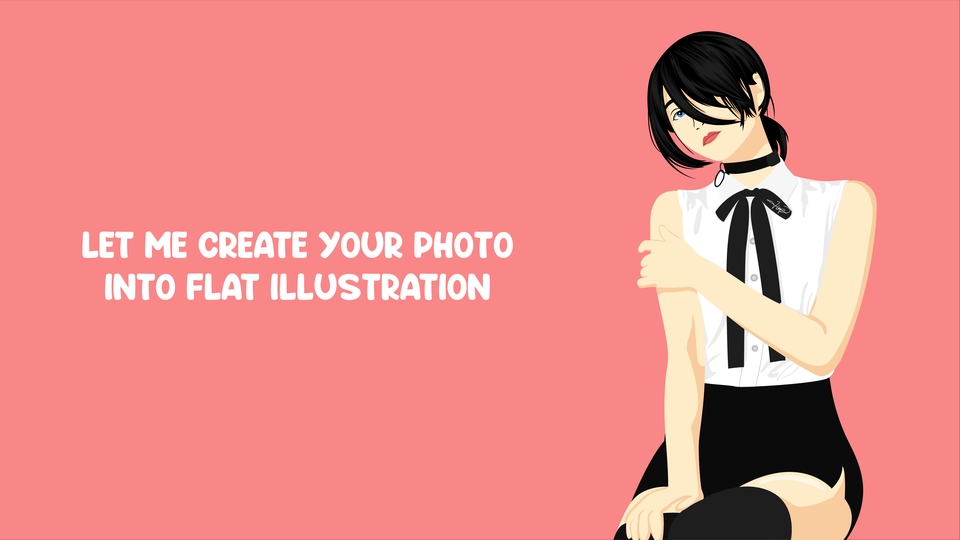 Gambar Potret - Design Flat Illustration - 5