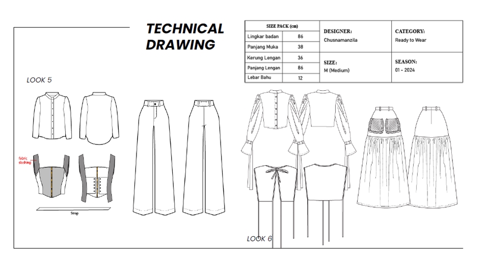 Desain Kaos & Motif - Fashion Design and Technical Drawing - 6